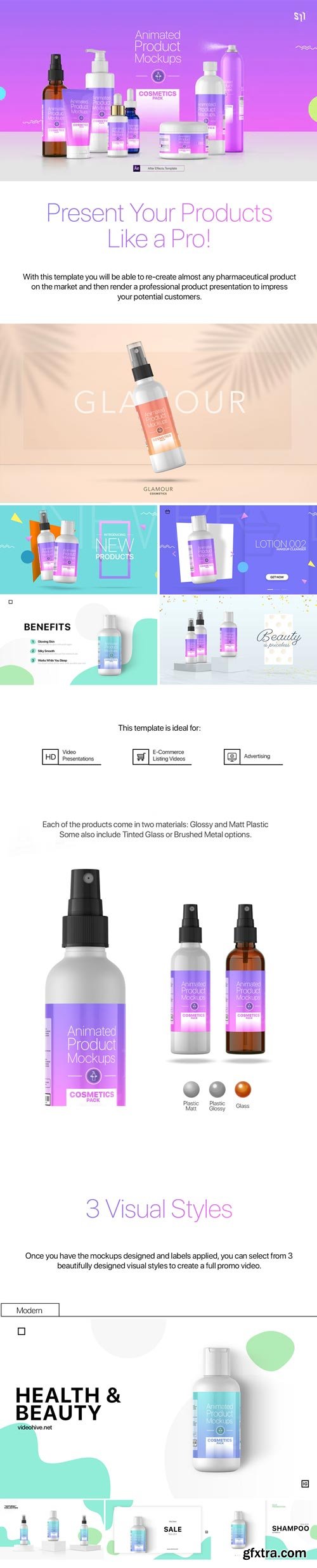 Videohive - Animated Product Mockups - Cosmetics Pack - 25513188