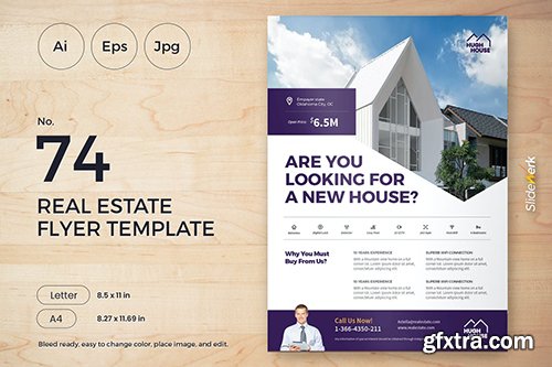 Real Estate Flyer Template 74 - Slidewerk