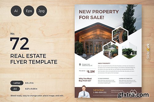 Real Estate Flyer Template 72 - Slidewerk