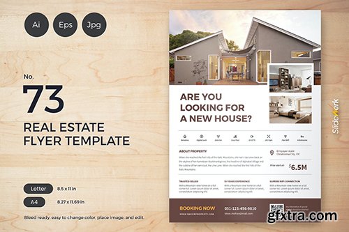 Real Estate Flyer Template 73 - Slidewerk