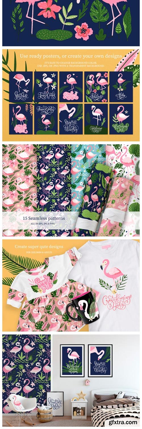 Flamingo. Big Summer Collection. 4205454 Flamingo. Big Summer Collection. 4205454