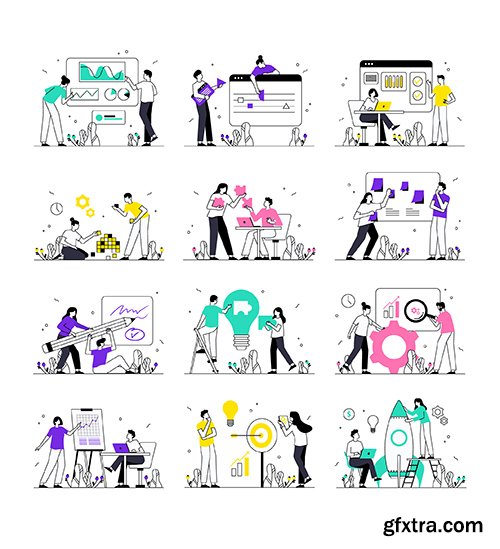 Startup & Strategy Illustration Kit