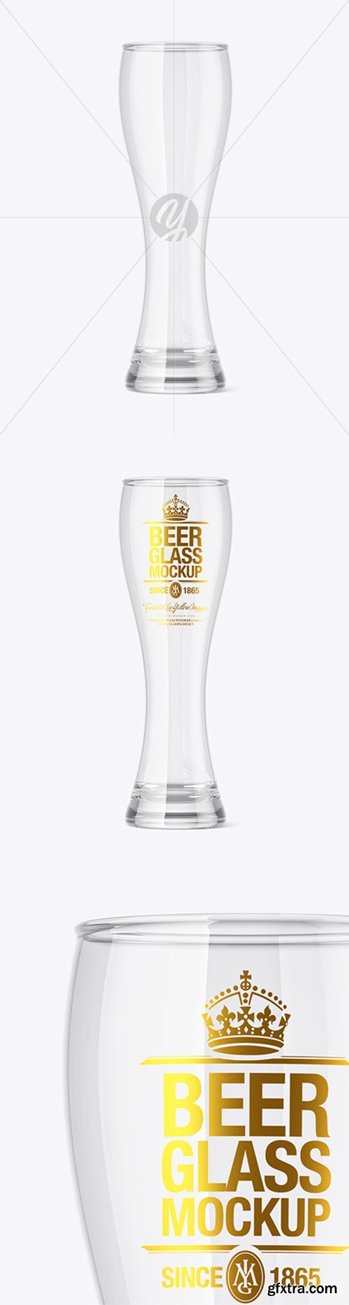 Empty Beer Glass Mockup 60255 Empty Beer Glass Mockup 60255