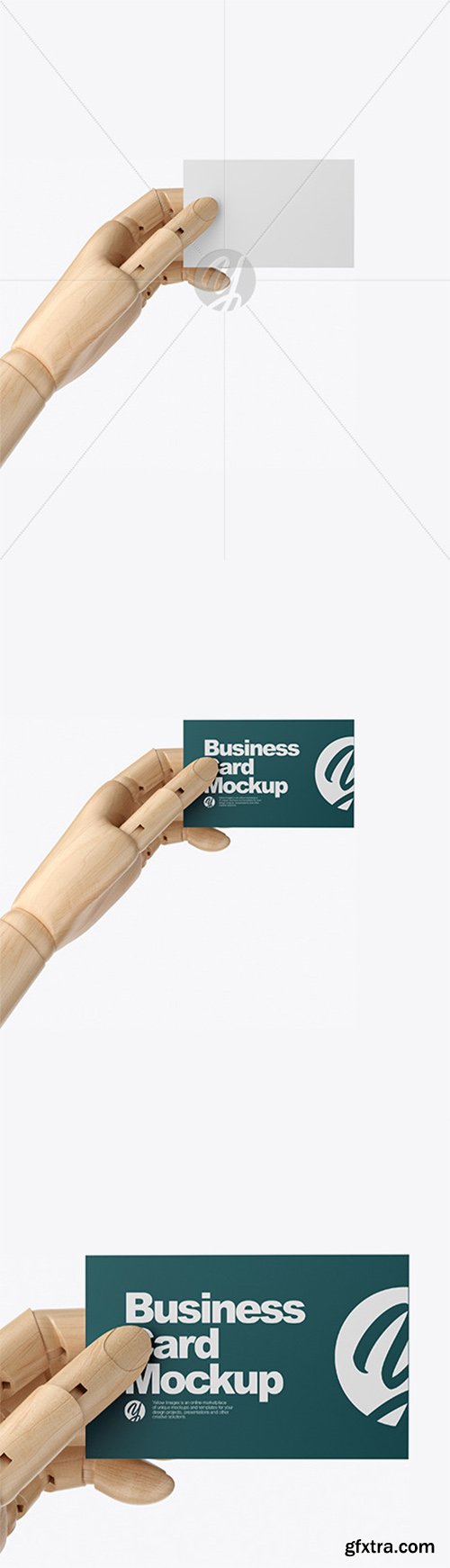 Wooden Hand With Business Card Mockup 60218 Wooden Hand With Business Card Mockup 60218