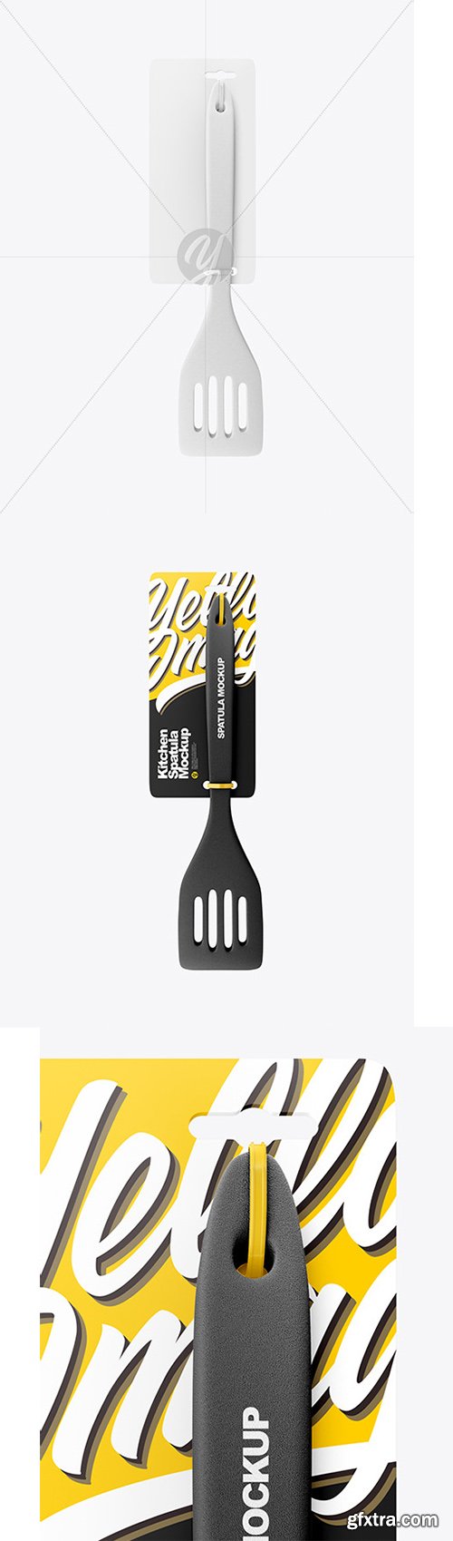 Kitchen Plastic Spatula Mockup - Front view 60805 Kitchen Plastic Spatula Mockup - Front view 60805