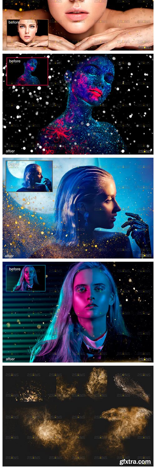 Gold Dust Overlay, Photoshop Overlays 4219047 Gold Dust Overlay, Photoshop Overlays 4219047