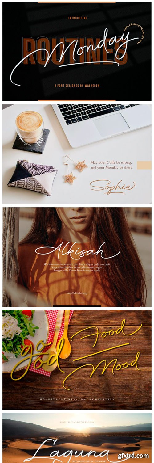Monday Routines Font Monday Routines Font