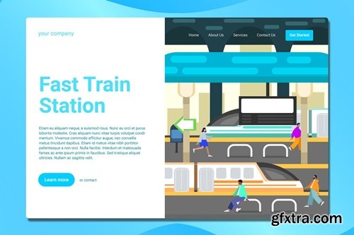 Railway Station - Landing Page