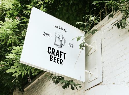 Imported craft beer board mockup - 539168