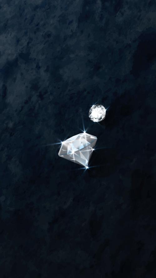 Clear crystal diamond design vector - 1228092