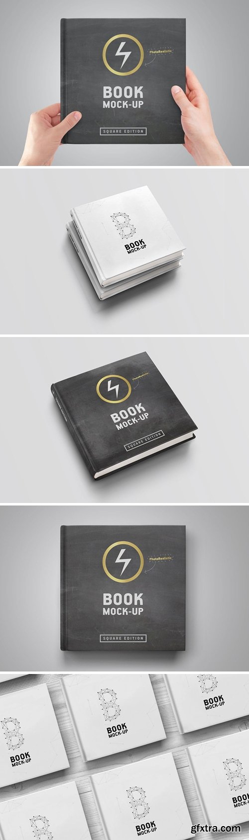 Square Book Mock-Up