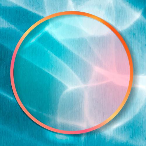 Round frame on abstract background vector - 1214530