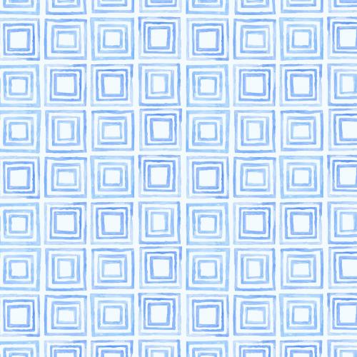 Indigo blue watercolor geometric seamless patterned background vector - 1217638