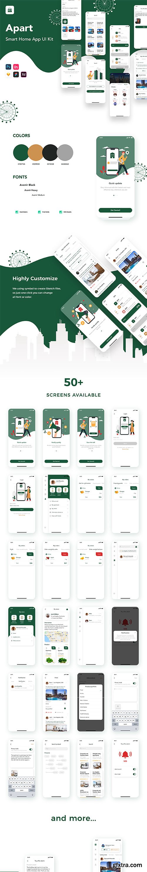 Apart - Smart Home App UI Kit Apart - Smart Home App UI Kit