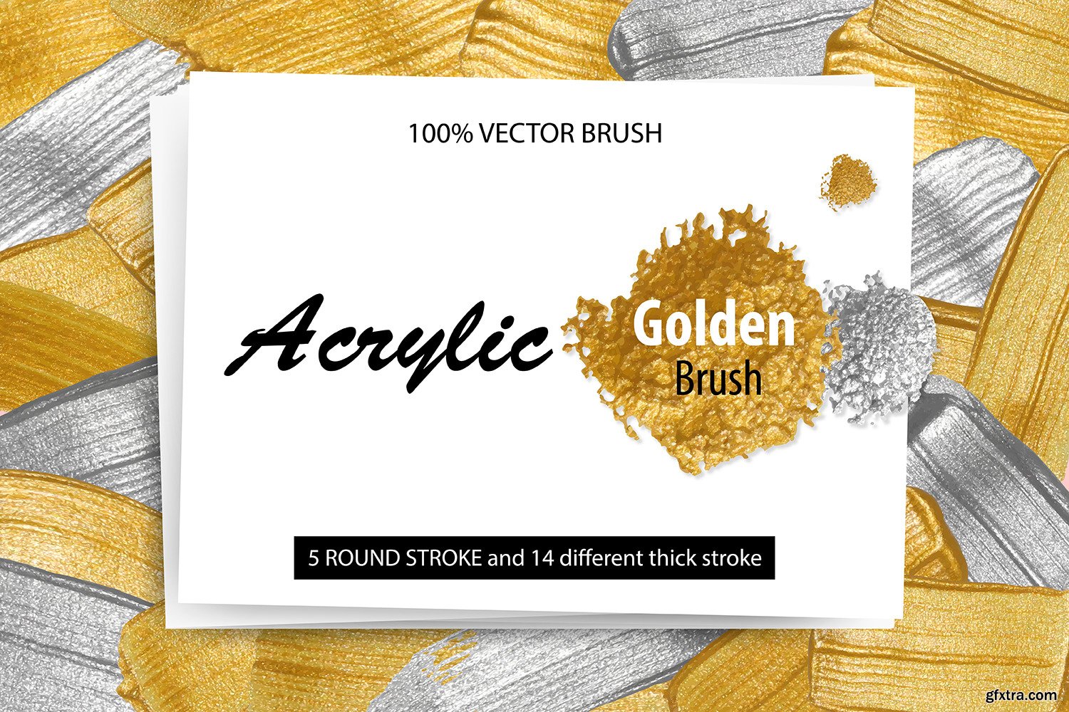 Acrylic Metallic Golder Brush GFxtra
