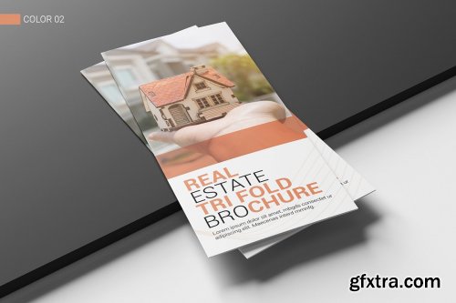 CreativeMarket - Real Estate Trifold Brochure 4686410