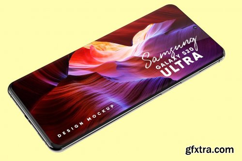 CreativeMarket - Samsung Galaxy S20 Ultra Mockup 4581899