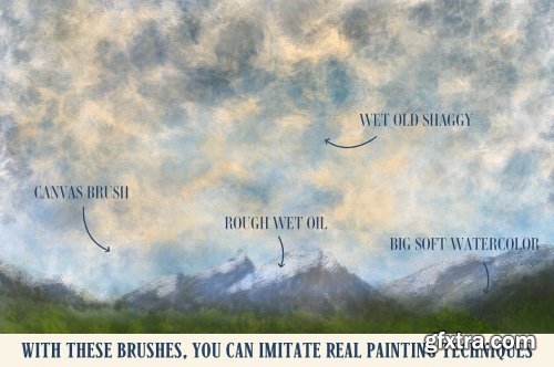 CreativeMarket - Art Brushes for Procreate 4230221