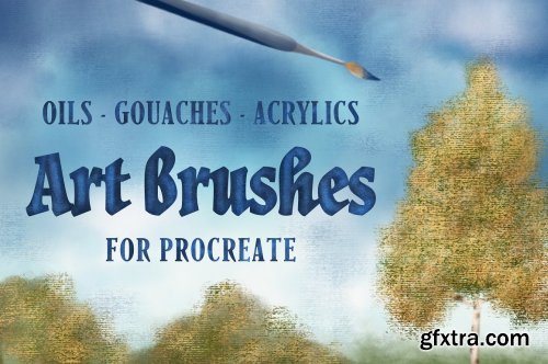 CreativeMarket - Art Brushes for Procreate 4230221