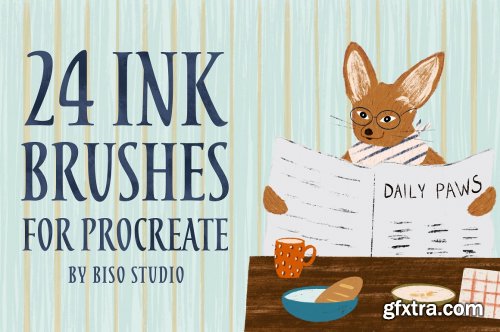 CreativeMarket - Ink Brushes for Procreate 4890834