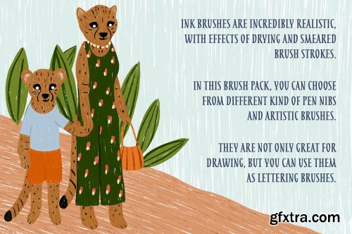 CreativeMarket - Ink Brushes for Procreate 4890834