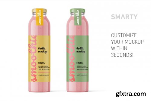 CreativeMarket - Smoothie bottle mockup 4851316