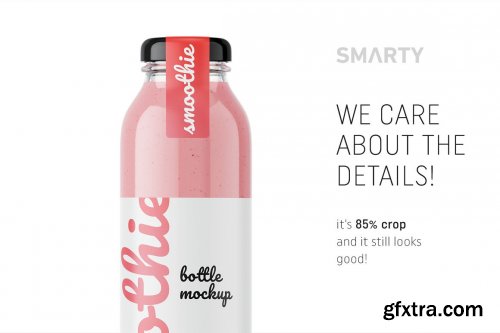 CreativeMarket - Smoothie bottle mockup 4851316