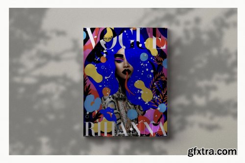 CreativeMarket - Magazine Cover Mockup 3748554