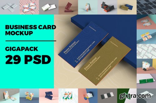 CreativeMarket - Business Card MockUp GigaPack 4710973