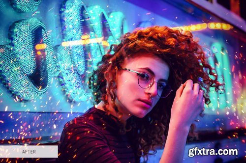 CreativeMarket - Fire Sparks Overlays Photoshop 4936513