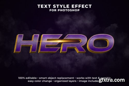 Psd editable text effect style template