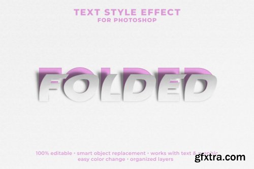 Psd editable text effect style template