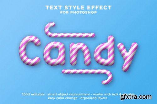 Psd editable text effect style template