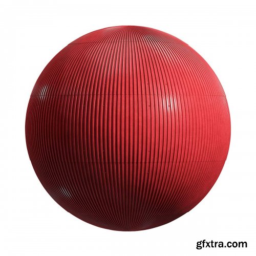 Red metal roof 04 PBR Texture