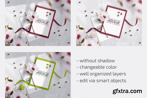 CreativeMarket - Wedding Invitation Mockup Scene Creator 4981283