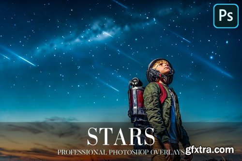 CreativeMarket - Stars Overlays Photoshop 4939984