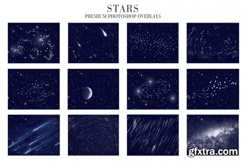 CreativeMarket - Stars Overlays Photoshop 4939984