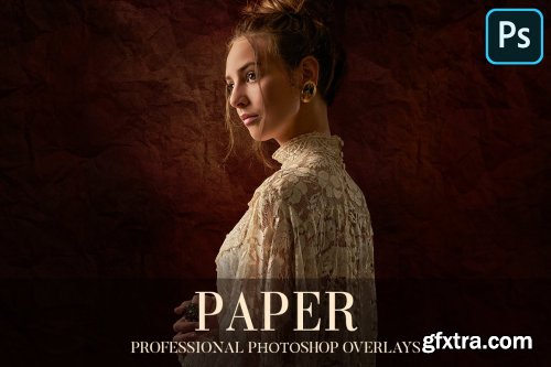 CreativeMarket - Paper Overlays Photoshop 4940116