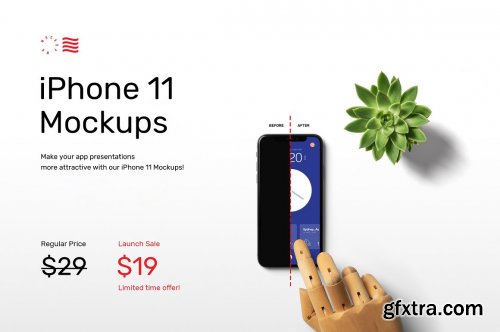 CreativeMarket - iPhone 11 Mockups Pack 5002196