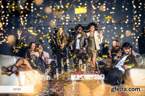 CreativeMarket - Party Bokeh Overlays Photoshop 4934875