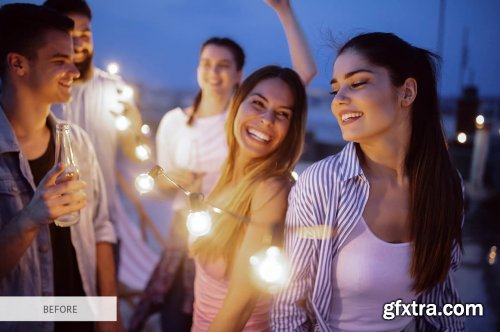 CreativeMarket - Party Bokeh Overlays Photoshop 4934875