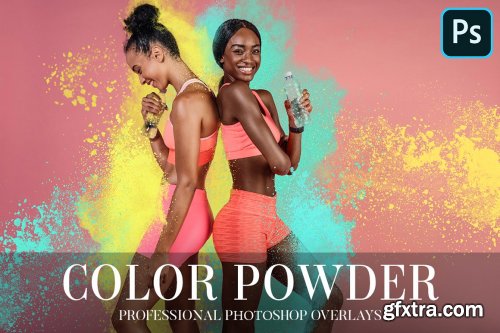 CreativeMarket - Color Powder Overlays Photoshop 4935360