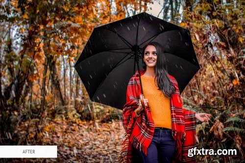 CreativeMarket - Rain Overlays Photoshop 4940346