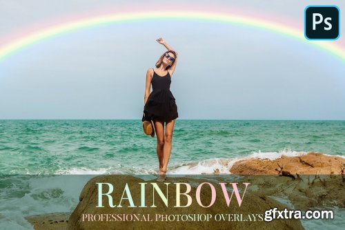 CreativeMarket - Rainbow Overlays Photoshop 4940455