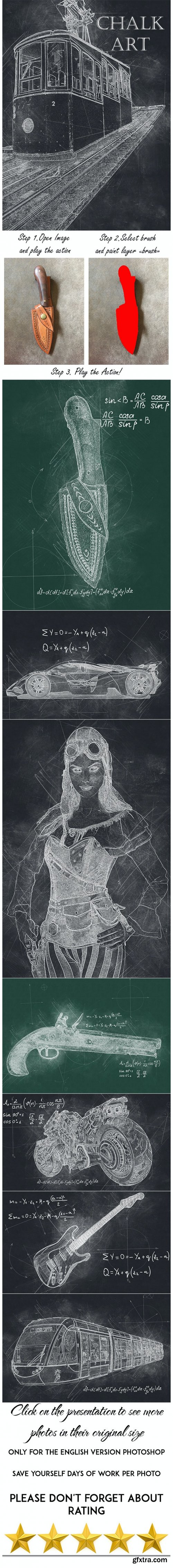 GraphicRiver - Chalk Art Photoshop Action 26541898