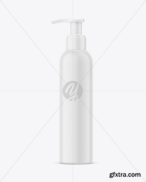 Download 200ml Plastic Cosmetic Bottle W Batcher 59311 Gfxtra Yellowimages Mockups