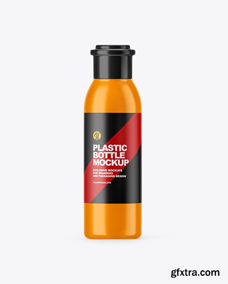 Glossy Plastic Bottle Mockup 59194