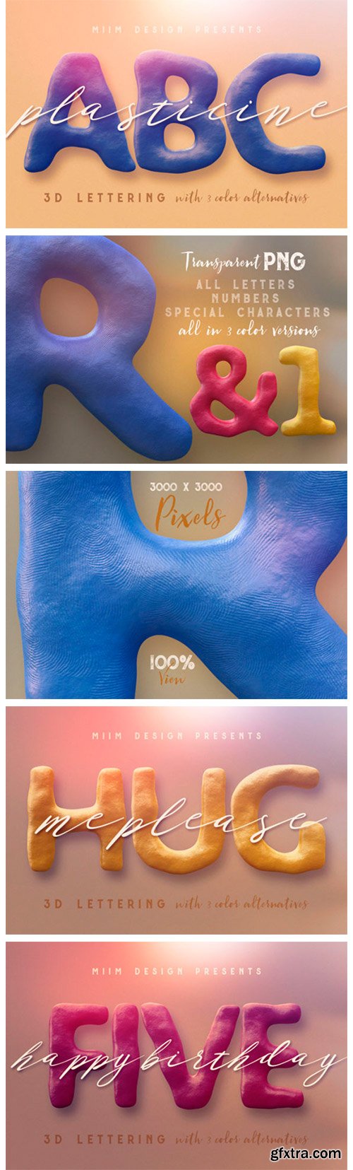 Plasticine – 3D Lettering 4241224