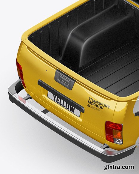 Pickup Truck Mockup - Top Back HalfSide 59259