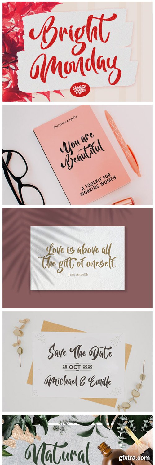Bright Monday Font Bright Monday Font